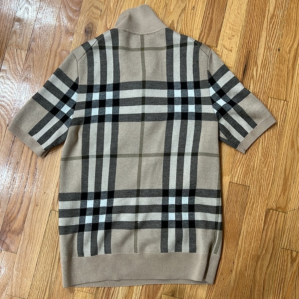 Burberry Vintage Check Wool Polo Shirt - Picture 2 of 3